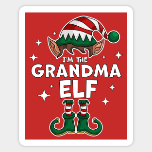 I'm the Grandma Elf - Funny Christmas Matching Family Group Magnet